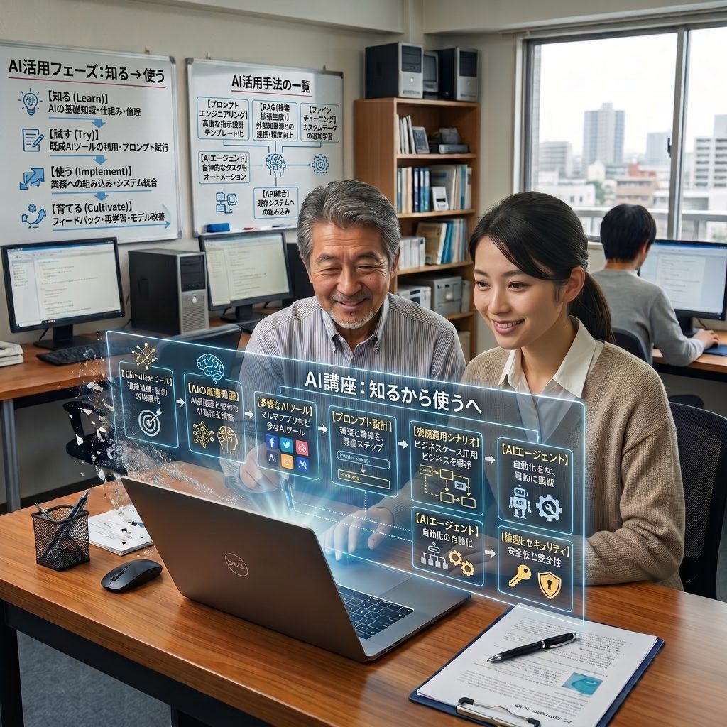 悩む経営者と壁打ち指導を行う講師