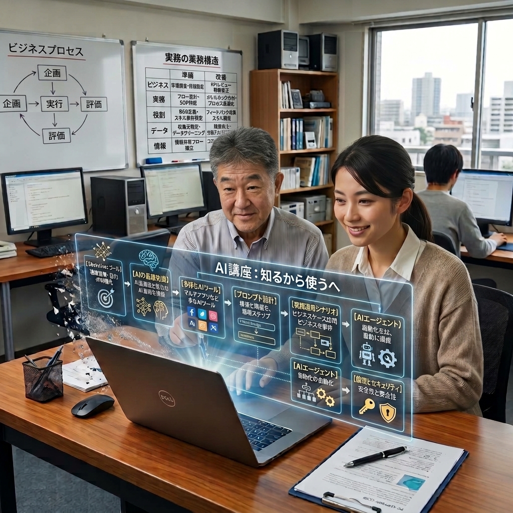 悩む経営者と壁打ち指導を行う講師